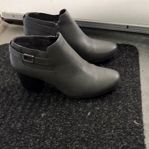 Croft & Barrow Charcoal Ankle Booties